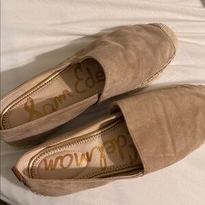 NEW without box Sam Edelman Women's Tan Suede Espadrilles Size 9